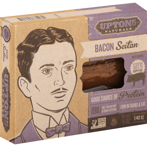 Upton's Naturals Seitan, Bacon, In Strips
