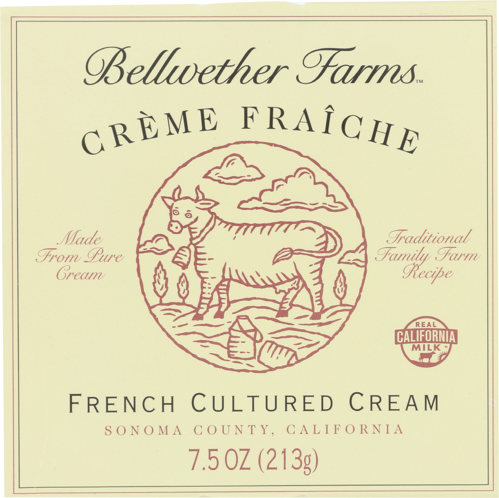 Bellwether Farms Creme Fraiche Cultured Cream, 7.5 Oz