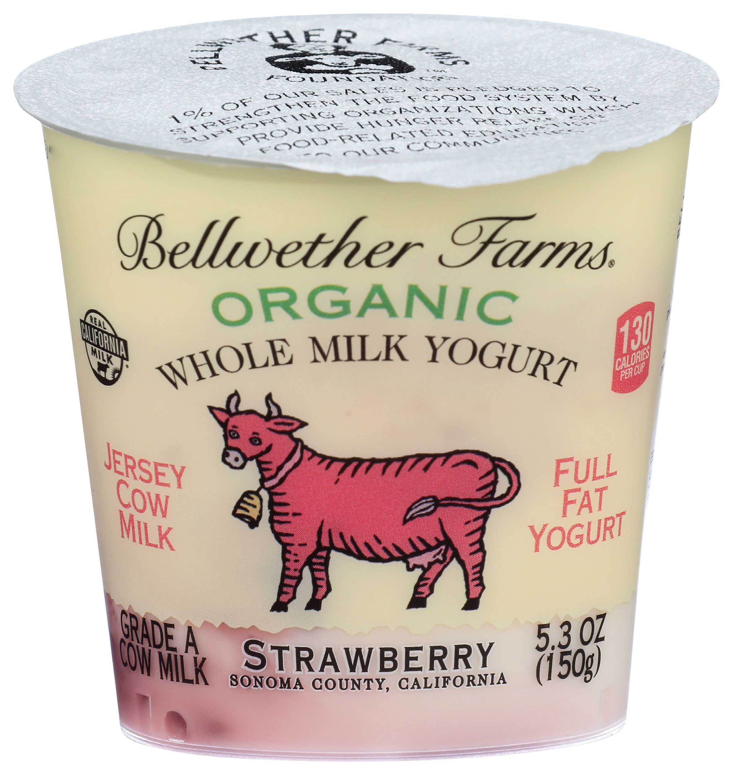 Bellwether Farms Yogurt, Strawberry 5.3oz