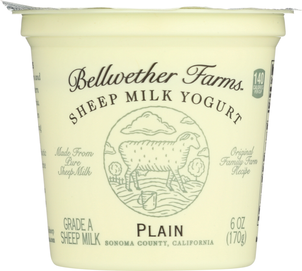 Bellwether Farms Sheep Milk Yogurt Plain, 6 Oz