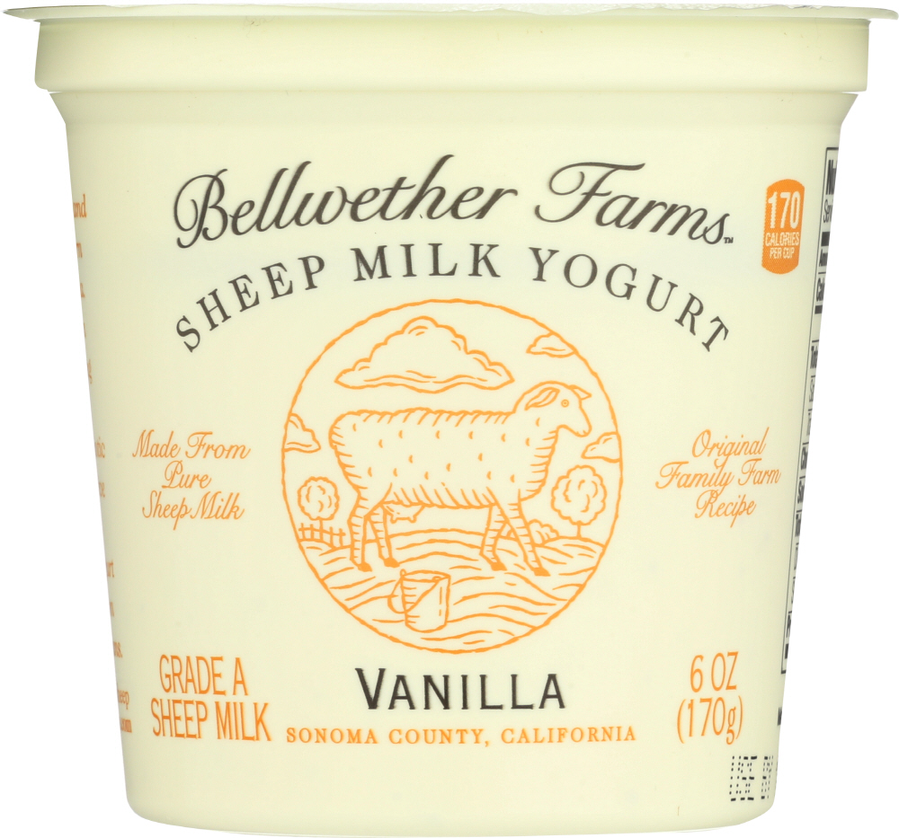 Bellwether Farms Sheep Milk Yogurt Vanilla, 6 Oz