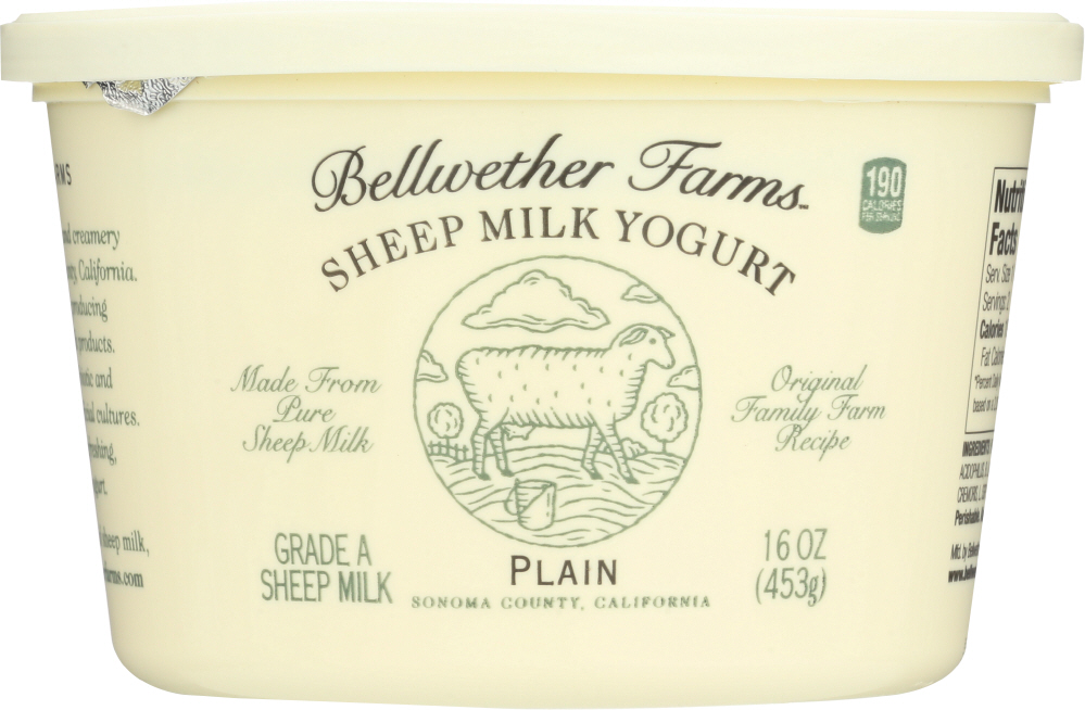 Bellwether Farms Sheep Milk Yogurt Plain, 16 Oz