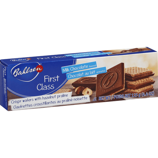 Bahlsen First Class Crispy Wafers With Hazelnut Praline Milk Chocolate
