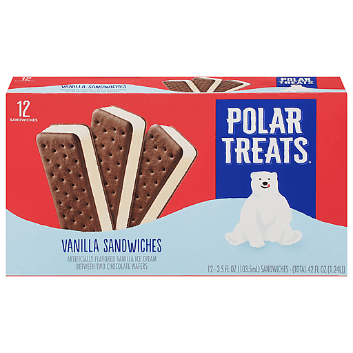 Polar Treats Vanilla Ice Cream Sandwiches