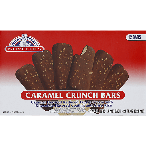 Polar Treats Caramel Crunch Ice Cream Bars 12 Ct Box