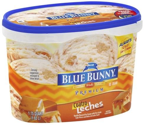 Blue Bunny Ice Cream, Premium, Cuatro Leches