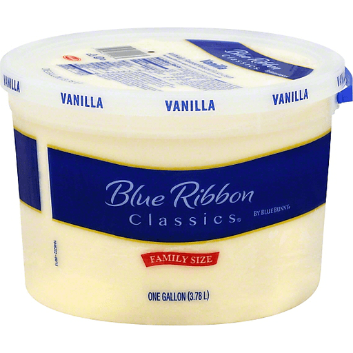 Blue Ribbon Classics Frozen Dairy Dessert, Vanilla, Friends + Family Size 1 Gal