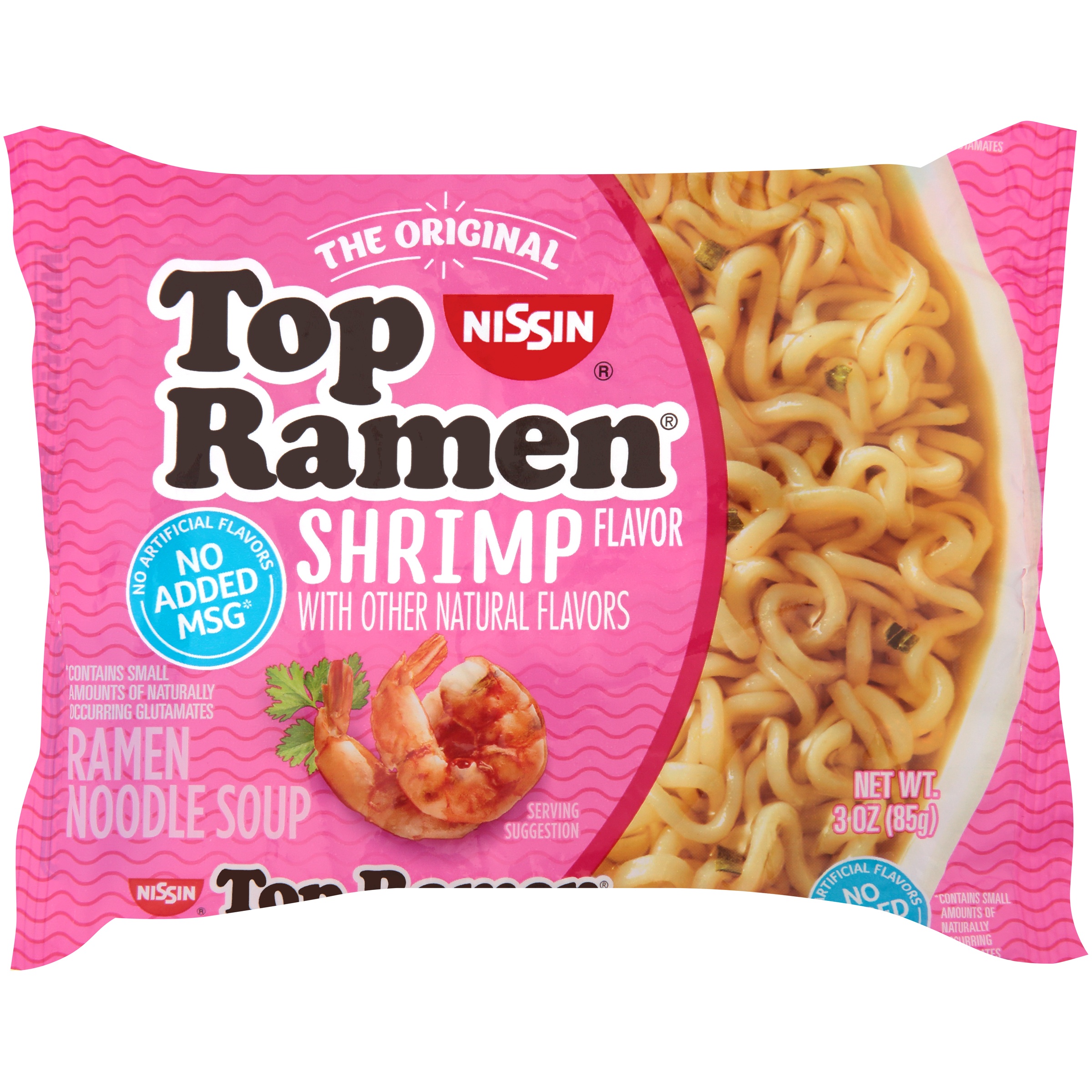 Nissin Ramen Noodle Soup, Shrimp Flavor 3 Oz