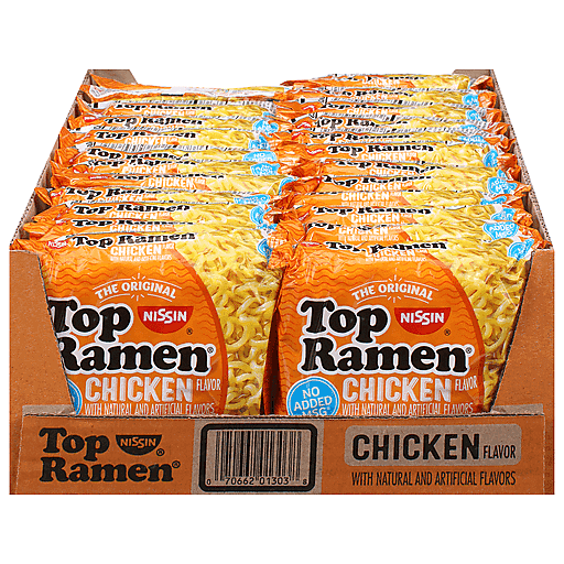 Nissin Top Ramen Chicken Noodle Soup 85G 24Unid