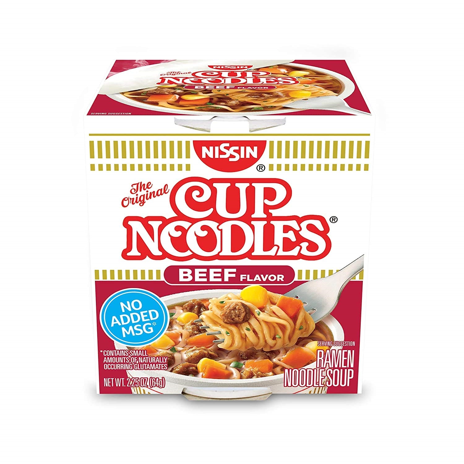 Nissin Cup Noodles Beef Flavor Ramen Noodle Soup 2.25 Oz