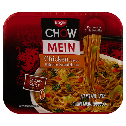 Nissin Premium Chicken Flavor Chow Mein Noodles
