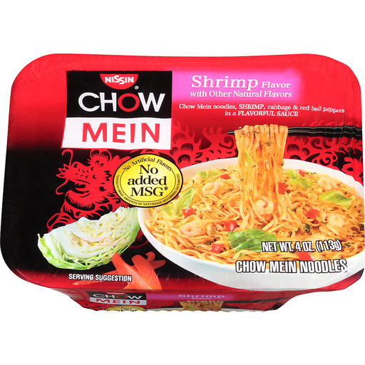 Nissin Chow Mein Noodles, Shrimp Flavor 4 Oz