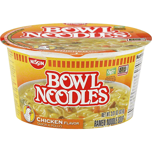 Nissin Bowl Noodles Chicken Flavor Ramen Noodle Soup