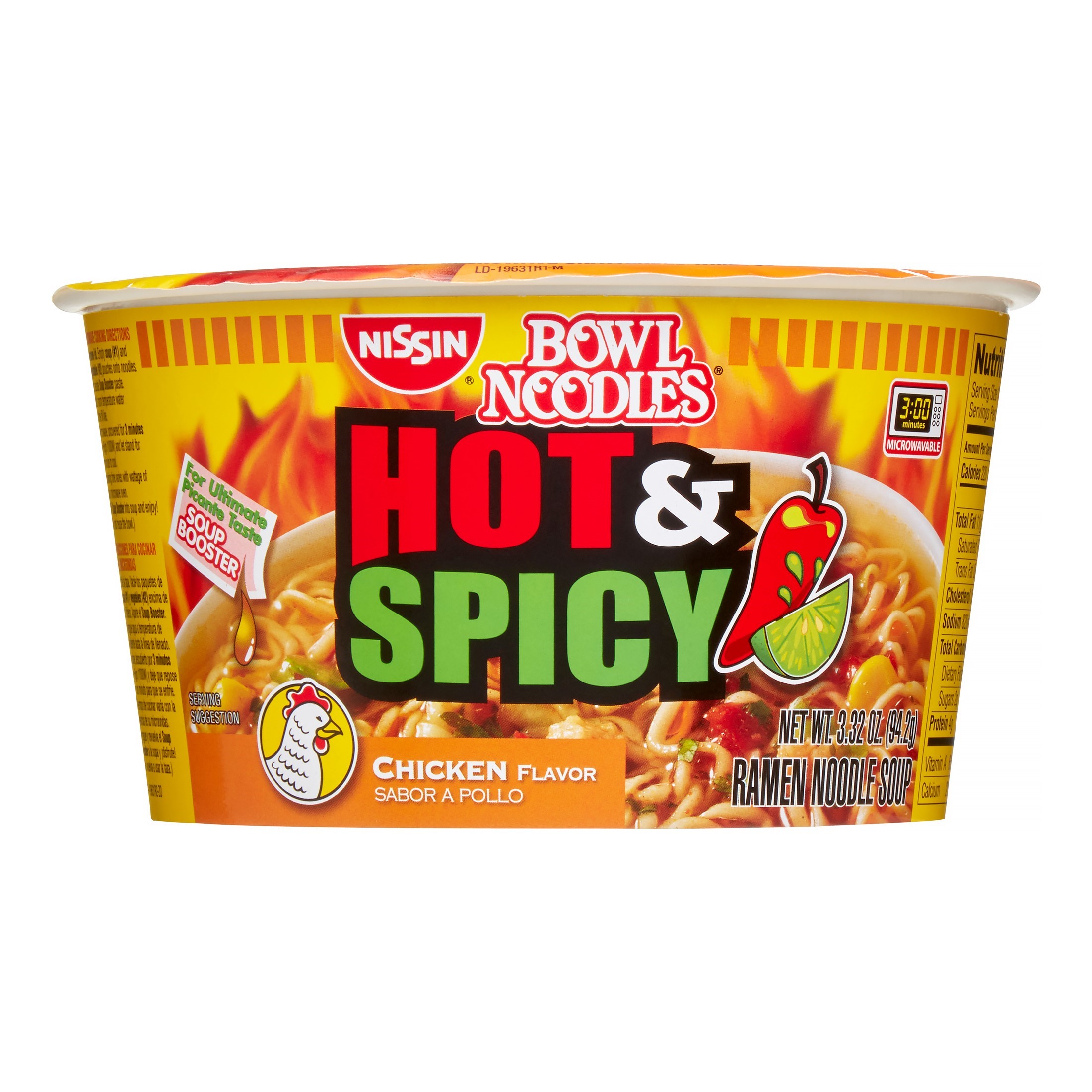 Nissin Hot & Spicy Bowl Chicken Flavor