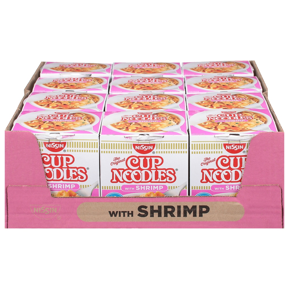 Nissin Cup Noodles Ramen Noodle Soup, With Shrimp
