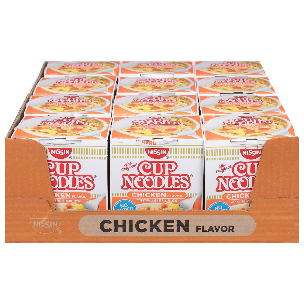 Nissin Cup Noodles Ramen Noodle Soup, Chicken Flavor