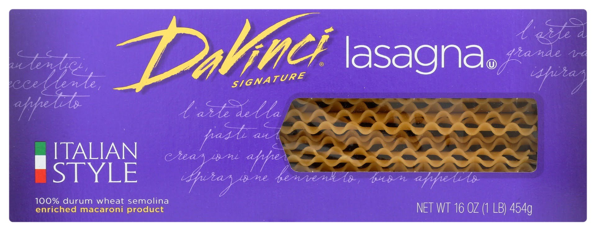 DaVinci Lasagna, Italian Style 16 Oz