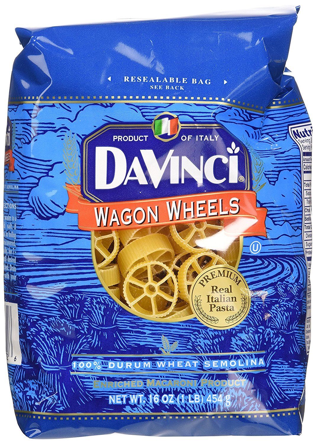 DaVinci Wagon Wheels Pasta, 16 Oz