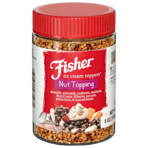 Fisher Nut Topping Ice Cream Toppers 5 Oz