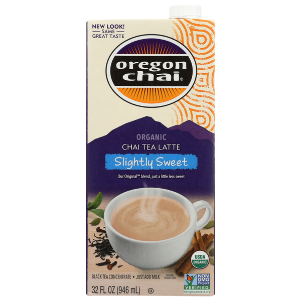 Oregon Chai Slightly Sweet Original Tea Latte Concentrate, 32 Fl Oz