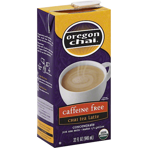 Oregon Chai Tea Latte, Concentrate, Caffeine Free 32 Oz