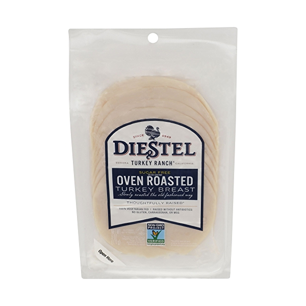 Diestel Turkey Ranch Nongmo Presliced Breast Oven Roasted