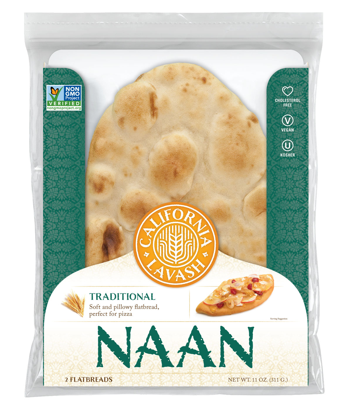 Atoria's Family Bakery Traditional Naan Flatbread, 11oz