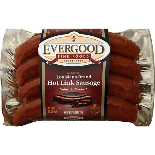 Evergood Fine Foods Louisiana Brand Hot Link - 4ct/13oz