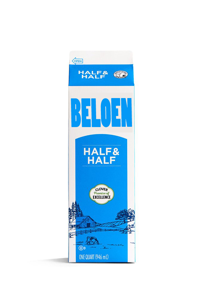 Beloen Half & Half, Quart, 32 Oz