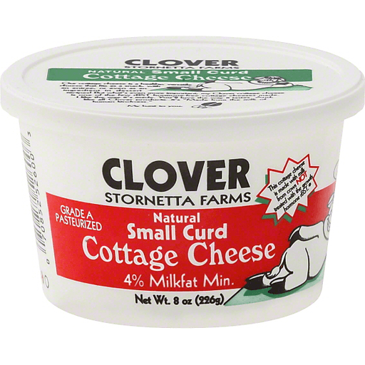 Clover Cottage Cheese, Small Curd, 4% Milkfat Min