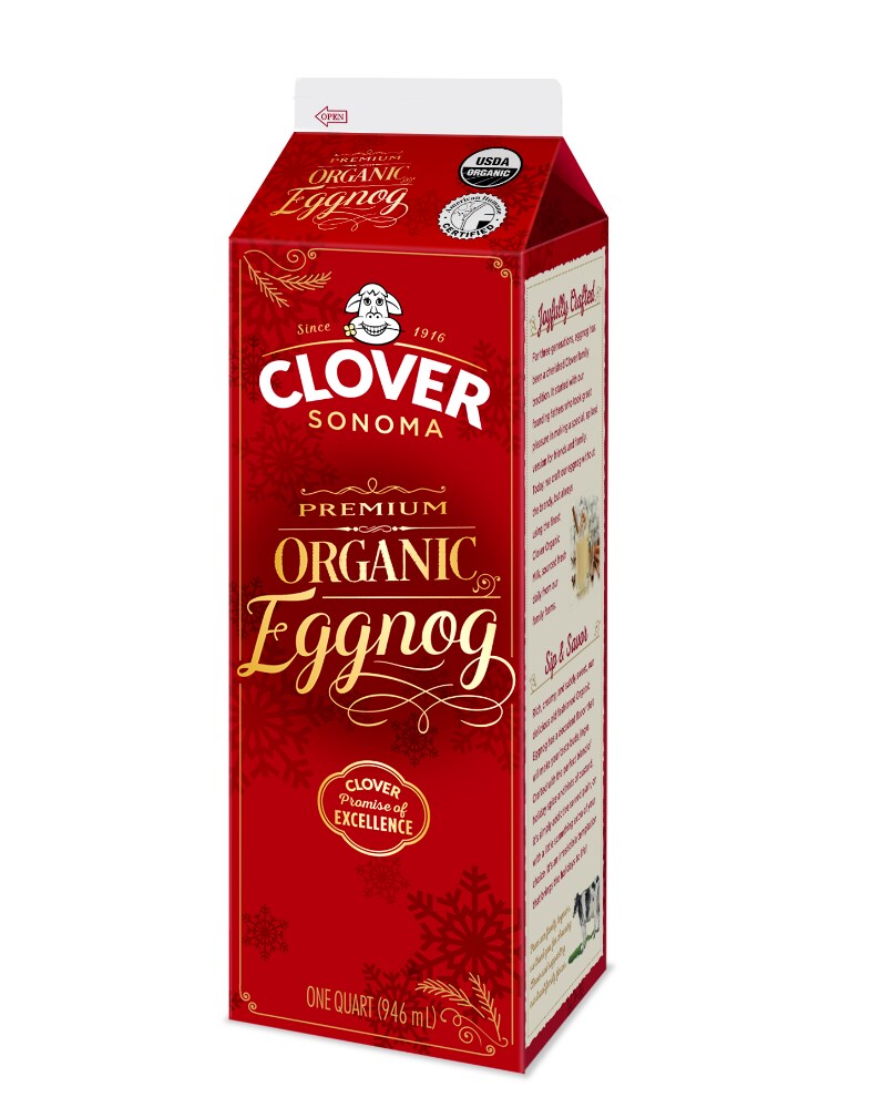 Clover Sonoma Organic Eggnog - 1qt