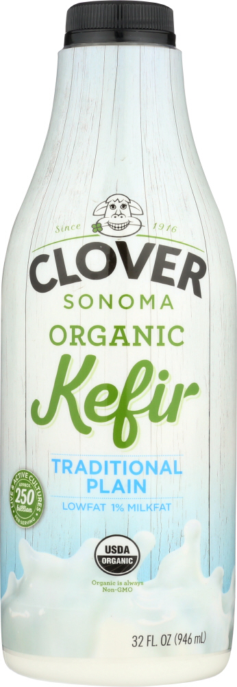 Clover SONOMA: Organic Kefir Traditional Plain, 32 Oz