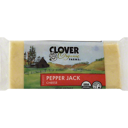 Clover Organic Farms Cheese, Pepper Jack