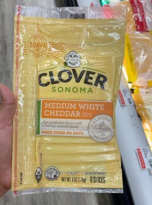 Clover Sonoma Organic Medium White Cheddar Cheese