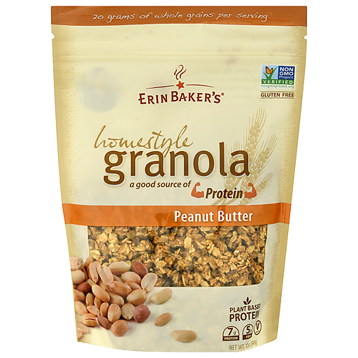 Erin Baker's Homestyle Peanut Butter Granola 12 Oz