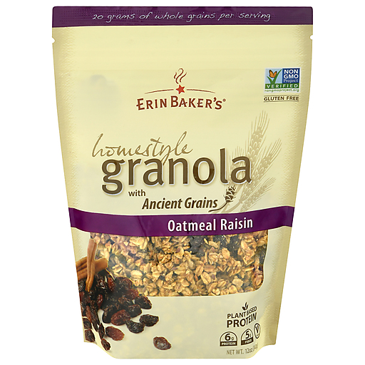 Erin Baker's Homestyle Oatmeal Raisin Granola 12 Oz
