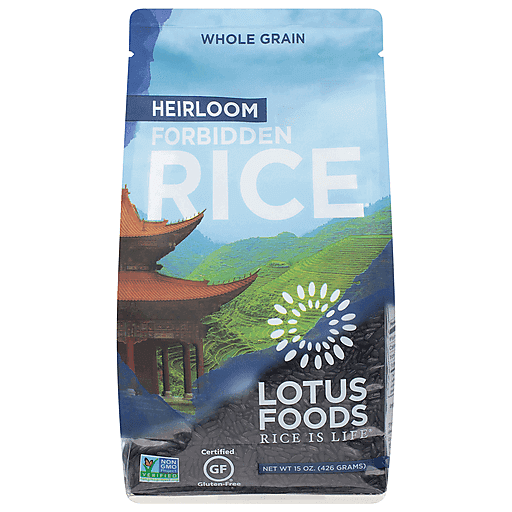Lotus Foods Heirloom Forbidden Black Rice, 15 Oz