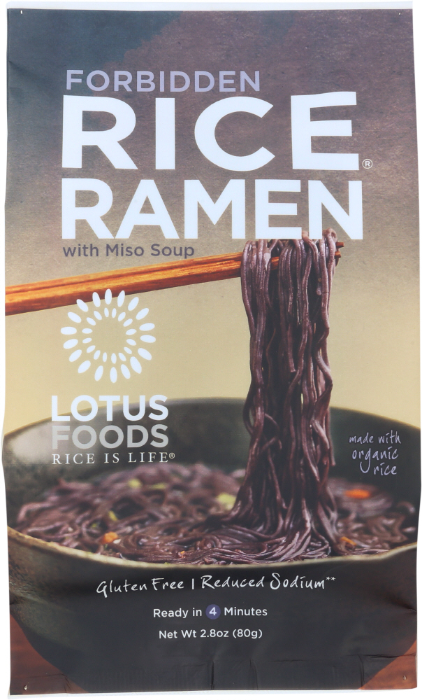 Lotus Foods Rice Ramen, White Miso Soup, Forbidden 2.8 Oz