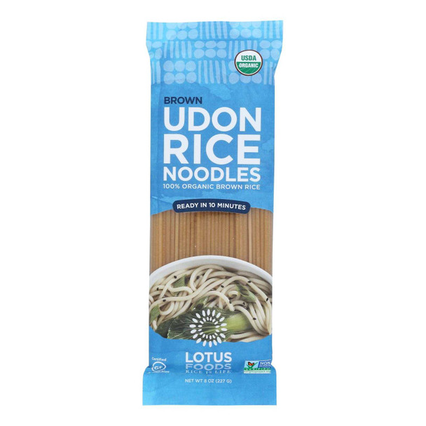 Lotus Foods Noodles Organic Brown Rice Udon - Case Of 8-8 OZ