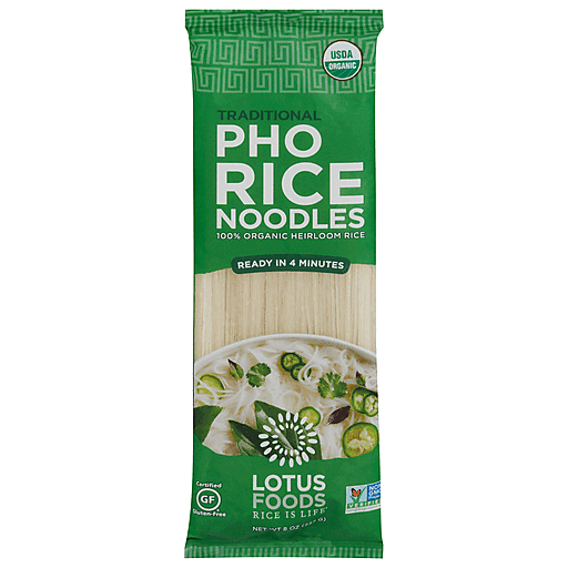 Lotus Foods Organic Traditional Pho Rice Noodles, 8 Oz