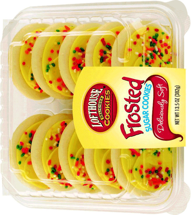 Lofthouse Loft House Frosted Cookie, Spring Pastel Yellow, 13.5 Oz