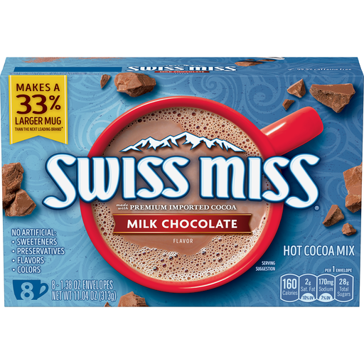 Swiss Miss 8 Pack Milk Chocolate Flavor Hot Cocoa Mix