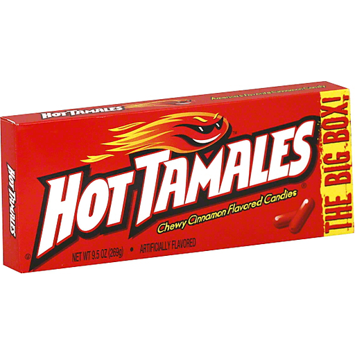 Hot Tamales Candies, Chewy Cinnamon Flavored, The Big Box