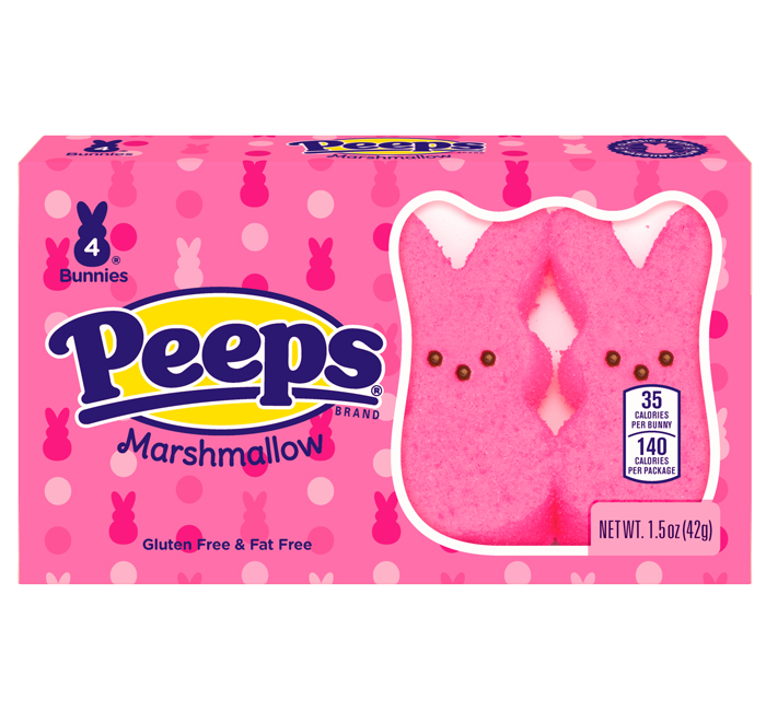 Peeps Pink Marshmallow Bunnies 4pce