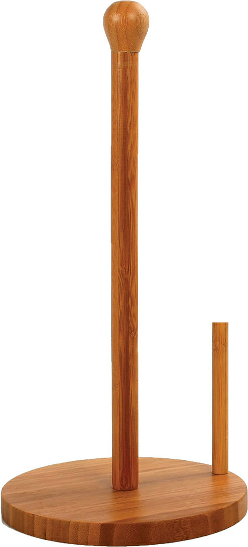 Uniqueware Shop - Paper Towel Holder-standing-bamboo