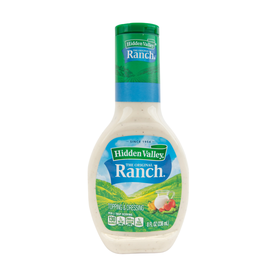 Hidden Valley Original Ranch Salad Dressing & Topping - Gluten Free - 8 Fl Oz