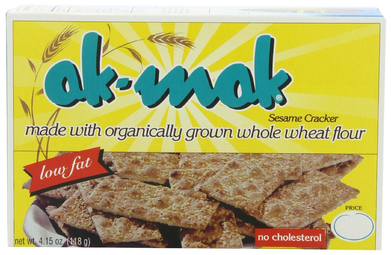 Ak Mak Bakeries Ak-Mak Whole Wheat 100% Sesame Cracker 4.15 Oz