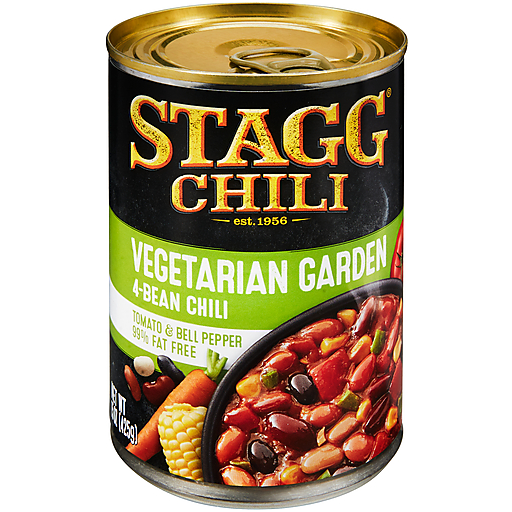 Stagg Chili Vegetarian Garden Four Bean 15 Oz. Pull-Top Can