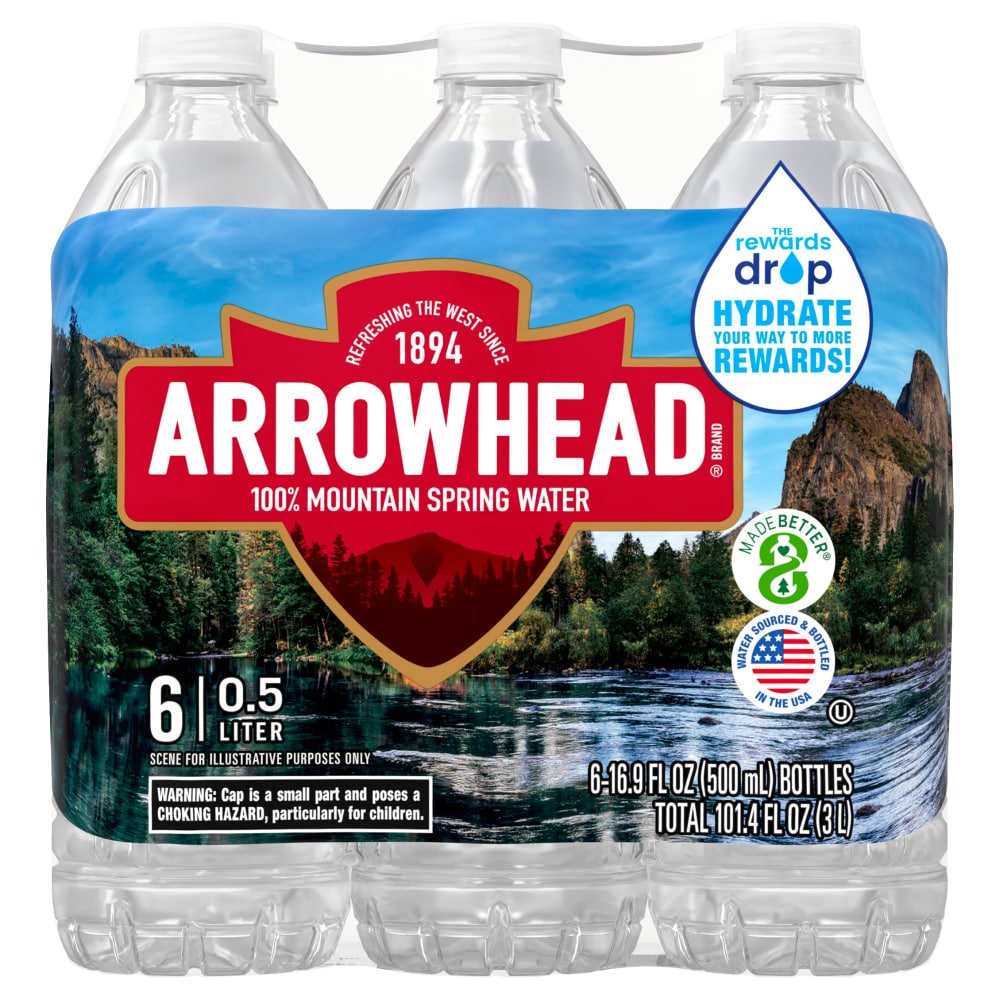 Arrowhead Spring Water, 100% Mountain