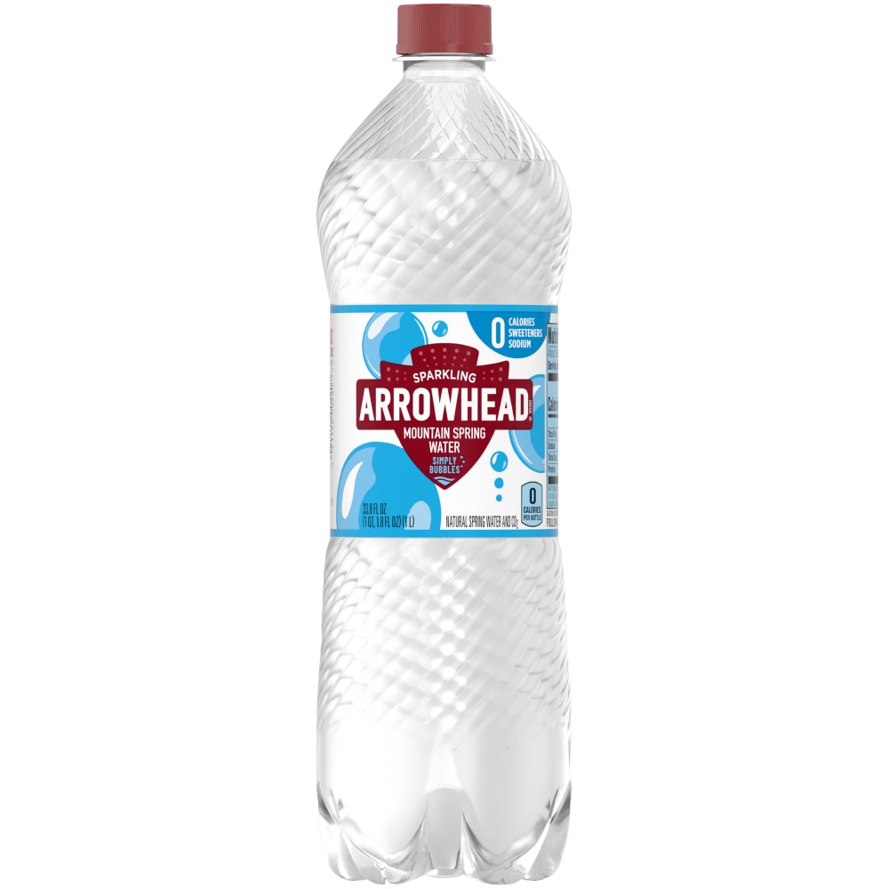 Arrowhead Sparkling Mountain Spring Water, Simply Bubbles
